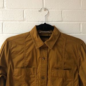 Everlane Modern Utility Shirtdress in Brass